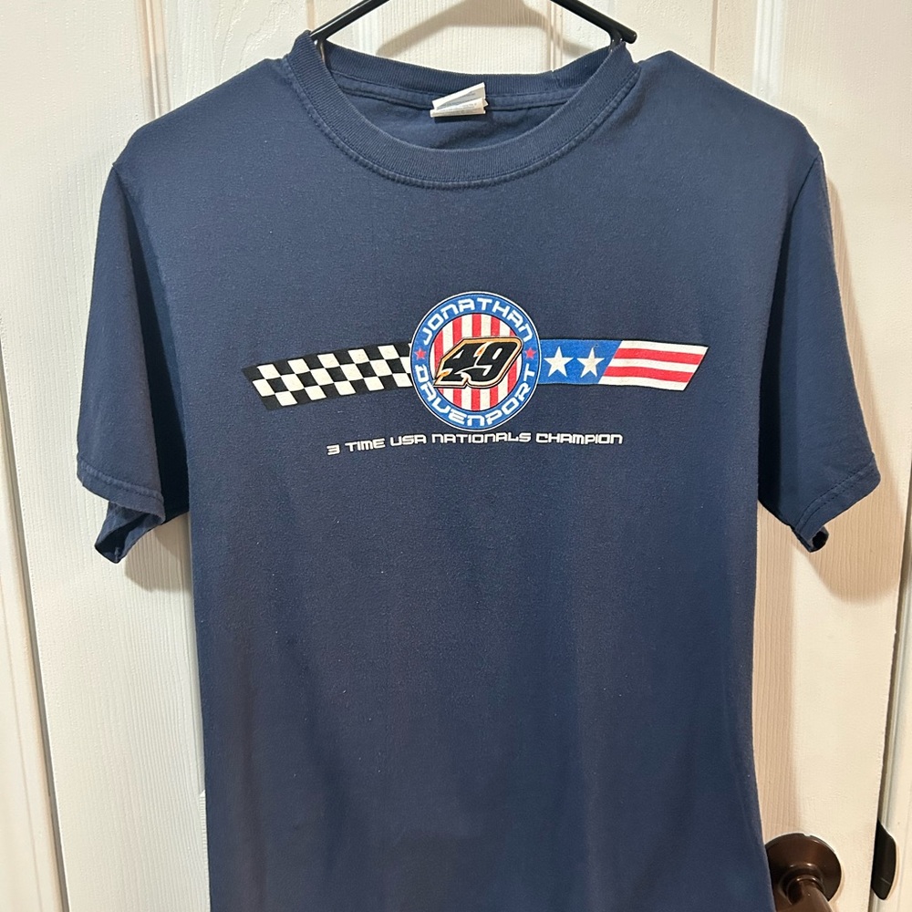 Jonathan Davenport 49 Championship Adult Small Tshirt Dirt Racing Lucas Oil